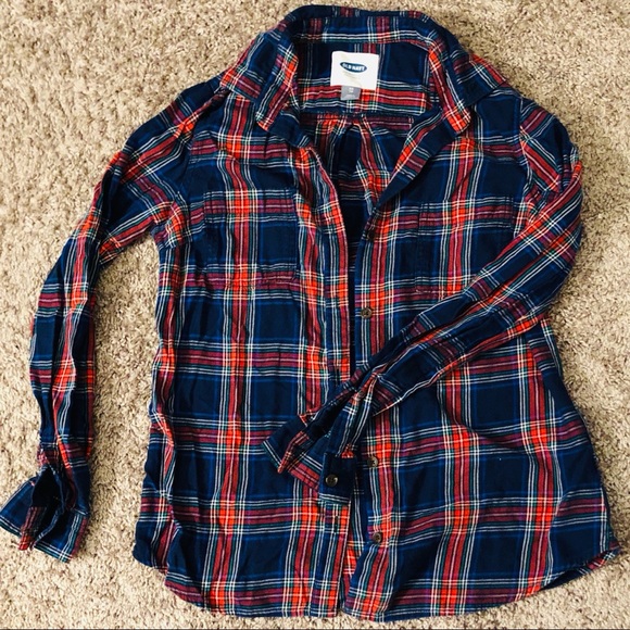 Old Navy Tops - 3/$15 Old Navy Button Up Flannel Shirt